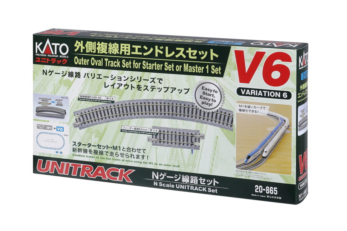 Kato V6 Set de Extensión de Vías Oval Exterior para M1 (Escala N)