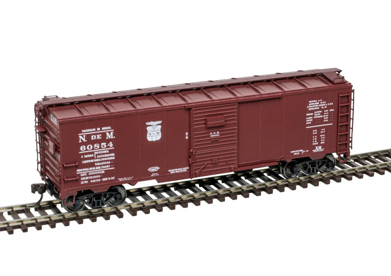 Atlas Master | Vagón Caja Estándar ARA de 1932 de Acero | Ferrocarriles Nacionales de México (NdeM) Escala (HO) | #60869 | #20 007 774