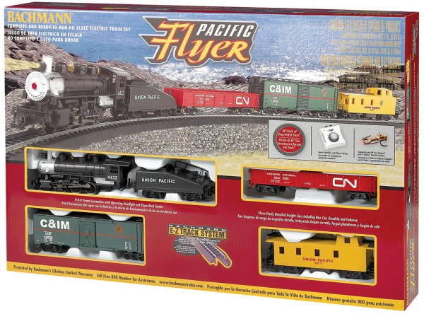 Bachmann Pacific Flyer - Set de Inicio, Tren a Vapor (Escala HO)