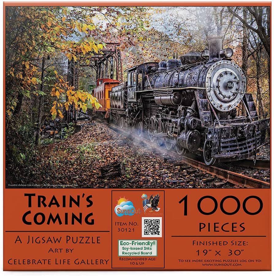 SunsOut Rompecabezas "Train's Coming" (1000 Piezas)
