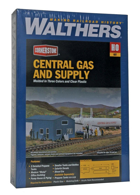 Walthers Cornerstone Suministro de Gas Centralizado | Kit de Construcción Escala HO 933-3011