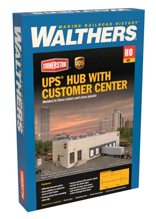 Walthers Cornerstone UPS® Centro de Operaciones de UPS | Kit de Construcción HO 933-4110