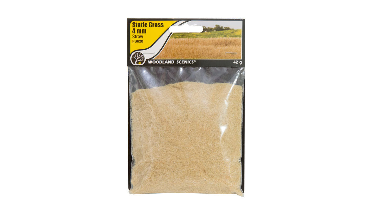 Pasto estático Straw 4mm, 42g. Woodland Scenics FS620