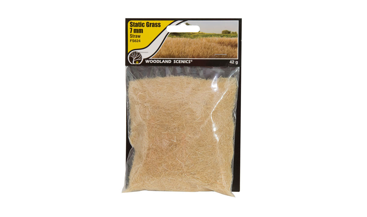 Pasto estático Straw 7mm, 42g. Woodland Scenics FS624