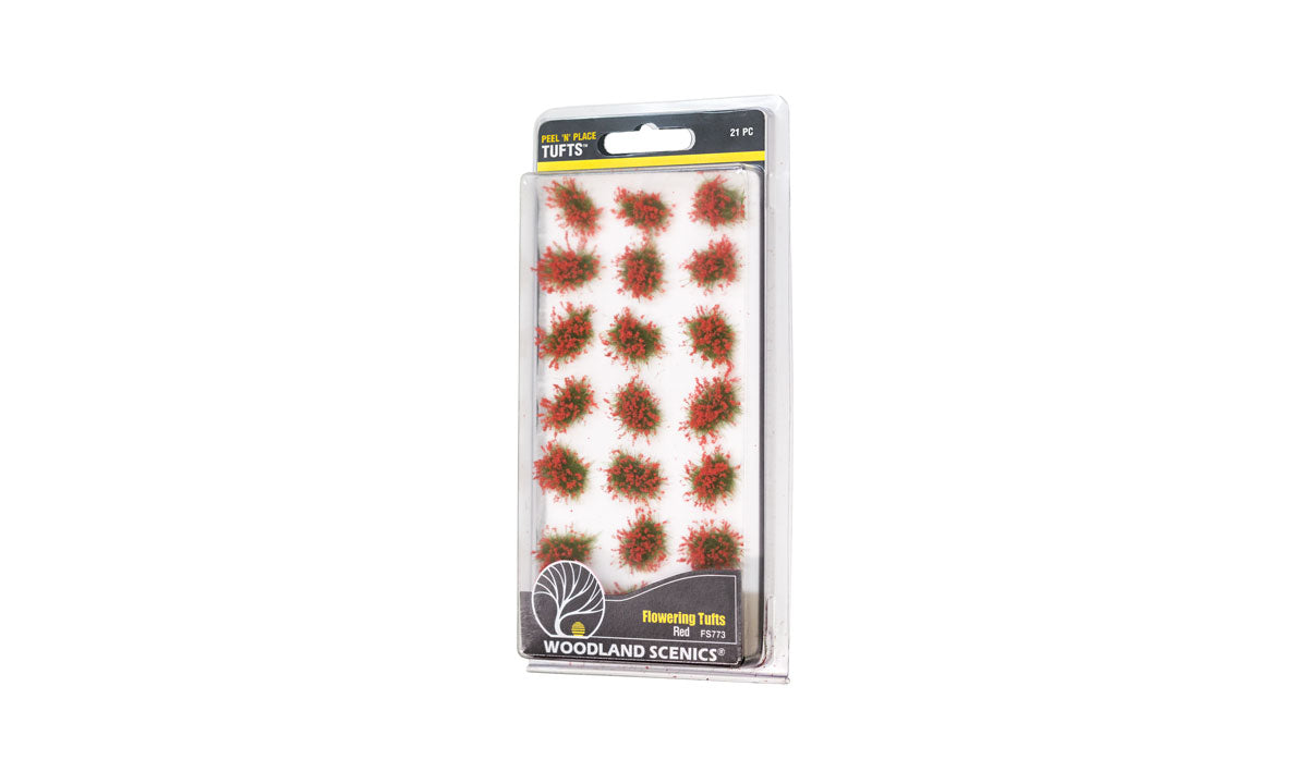 Arbustos con flores rojas, Woodland Scenics FS773