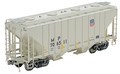 Class One Model Works | Tolva Cubierta Pullman-Standard PS-2CD 3000 cu ft de 2 Bahías | Missouri Pacific / Union Pacific Merger | (Escala HO) FC01016 | MP 706511