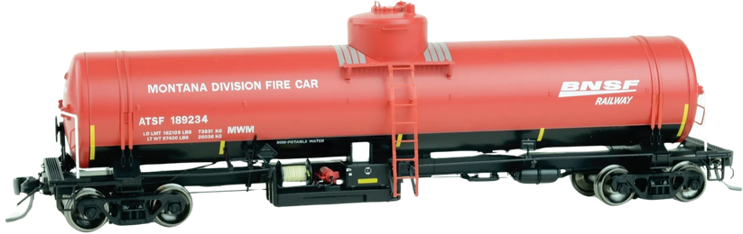 ROKA | Vagón Tanque GATC de Supresión de Incendios | ATSF / BNSF Montana Division (1990-1995) (Escala HO) RPM 163 | #189234