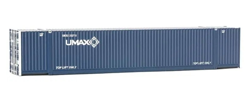 Contenedor de 53' UMAX, Escala HO. Walthers Scenemaster 949-8524