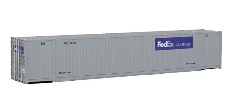 Contenedor de 53' FedEx, Escala HO. Walthers Scenemaster 949-8504