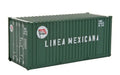 Contenedor de 20' Línea Mexicana, Escala HO. Walthers Scenemaster 949-8008