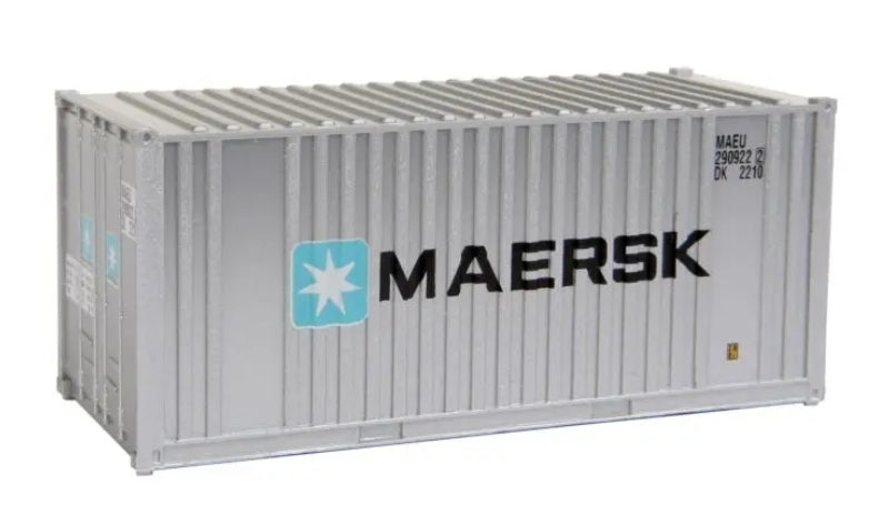 Contenedor de 20' Maersk, Escala HO. Walthers Scenemaster 949-8001
