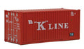 Contenedor de 20' K-Line, Escala HO. Walthers Scenemaster 949-8013