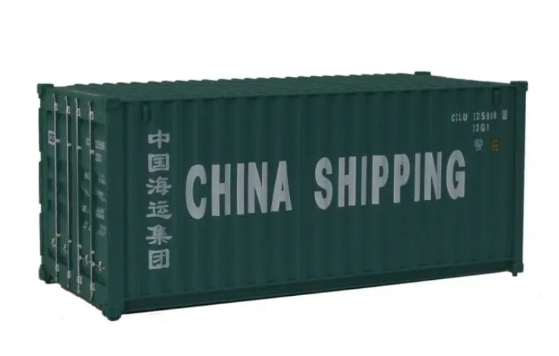 Contenedor de 20' China Shipping. Escala HO. Walthers Scenemaster 949-8056