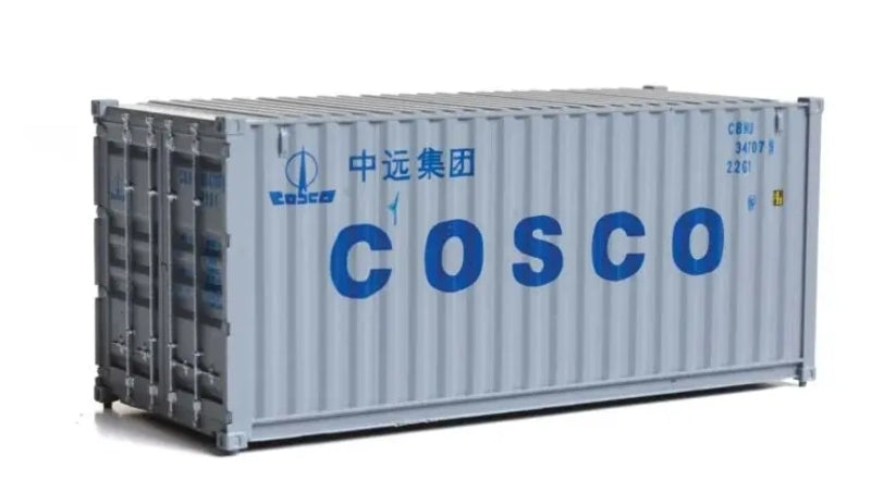 Contenedor de 20' China Ocean Shipping Co. Escala HO. Walthers Scenemaster 949-8071