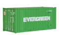 Contenedor de 20' Evergreen, Escala HO. Walthers Scenemaster 949-8002