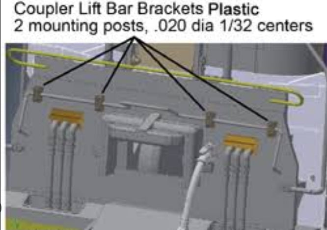Puntos de anclaje para liba desacopladora Cal Scale HO