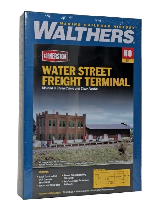 Walthers Cornerstone Terminal de Carga Water Street | Kit de Construcción Escala HO 933-3009