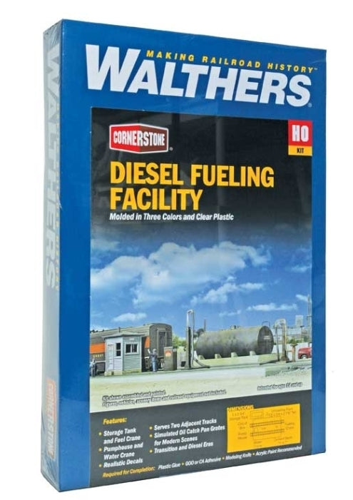 Walthers Cornerstone Instalación Moderna de Carga de Combustible para Diésel | Kit de Construcción HO 933-2908