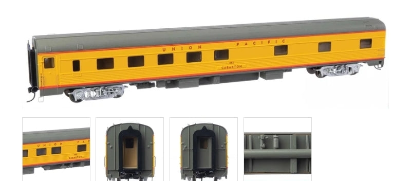 Walthers Proto | Vagón de Pasajeros Dormitorio 85' Budd 10-6 Sleeper con Iluminación | Flota Heritage Fleet de Union Pacific "Caberton" (Escala HO) 920-14104