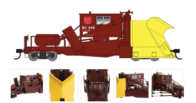 Walthers Proto | Unidad Mantenimiento de Vía Jordan Spreader 2-200 | Wisconsin Central #310 (Escala HO) 920-110132