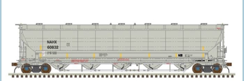 Atlas | Vagón Tolva Cubierta de Presión Diferencial Trinity 5660 PD Covered Hopper | GE Rail Services (NAHX) (Escala N) #60762 | 50 006 849