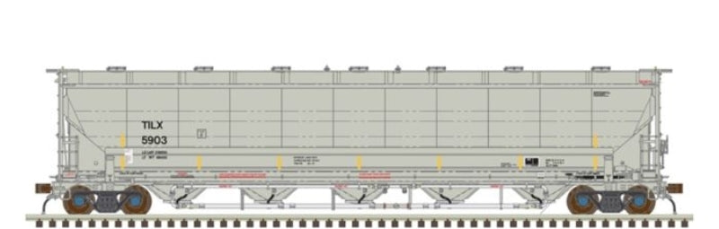 Atlas | Vagón Tolva Cubierta de Presión Diferencial Trinity 5660 PD Covered Hopper | Trinity Industries Leasing (TILX) (Escala N) #6071 | 50 006 866