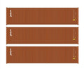 Walthers Scenemaster | Paquete de tres contenedores TEX | Escala HO 949-18255