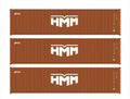 Walthers Scenemaster | Paquete de tres contenedores HMM | Escala HO 949-18256