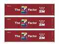 Walthers Scenemaster | Paquete de tres contenedores 40' The Z Factor | Escala HO 949-18257