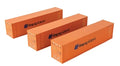 Walthers Scenemaster | Paquete de tres contenedores 40' Hapag Lloyd | Escala HO 949-18202