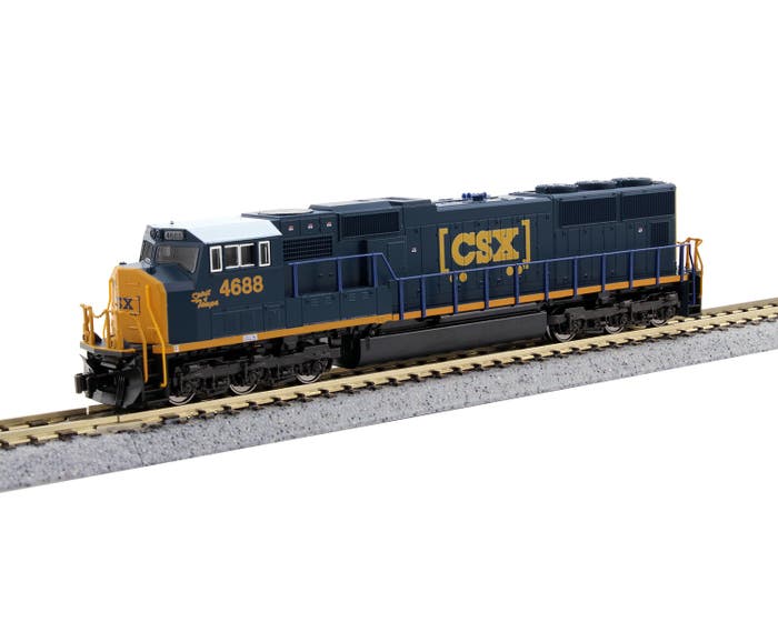Kato | Locomotora Diésel EMD SD70M con Radiador Plano (Flat Radiator) | CSX Transportation (Escala N) #4688