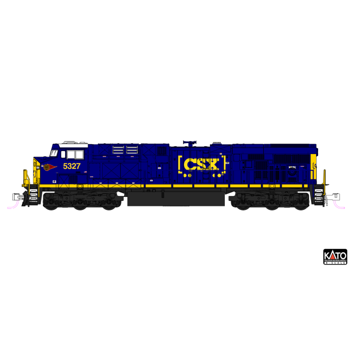 Kato | Locomotora Diésel GE Evolution Series ES40DC (Sistema Análogo / Standard DC) | CSX Transportation (Escala N) #5327