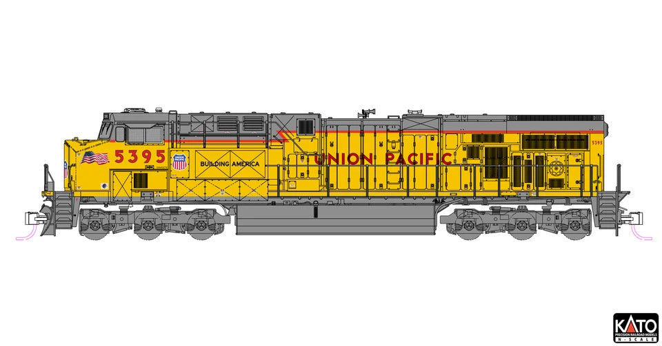 Kato | Locomotora Diésel GE Evolution Series ES44AC (Sistema Análogo / Standard DC) | Union Pacific (Escala N) #5395